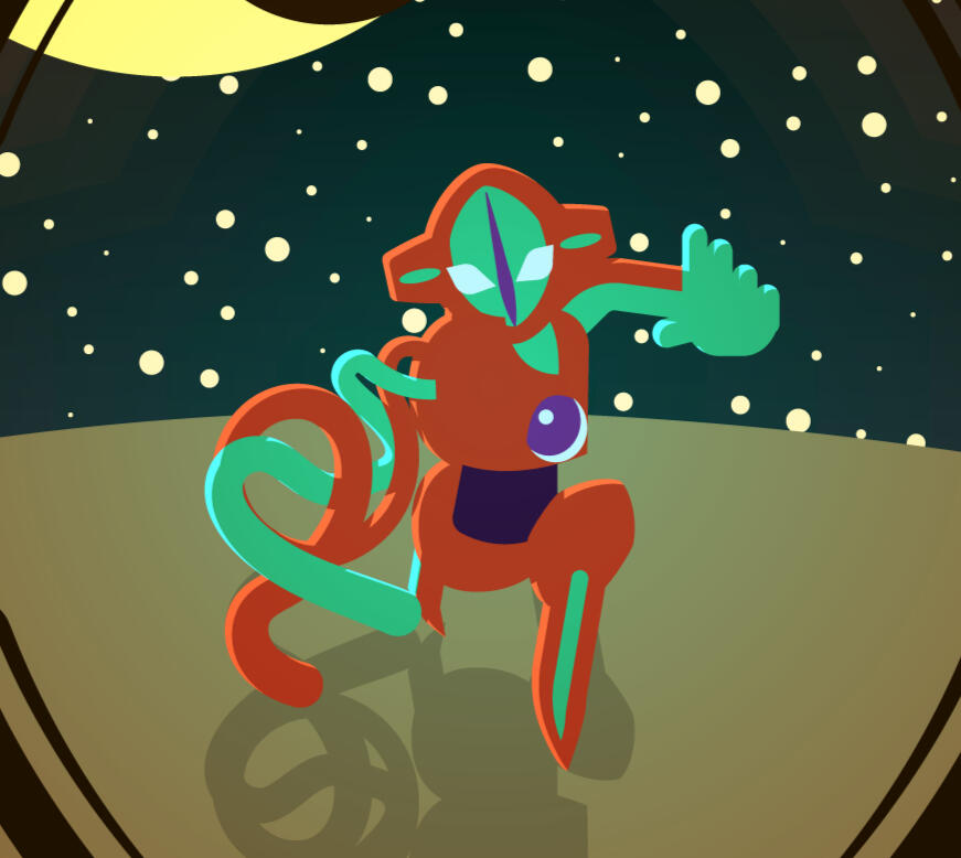 deoxys illustrated by psinesthesia